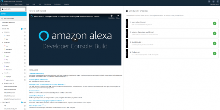 In the Alexa Developer Console you can write phrases for Alexa to listen for by categorising them by “intent”