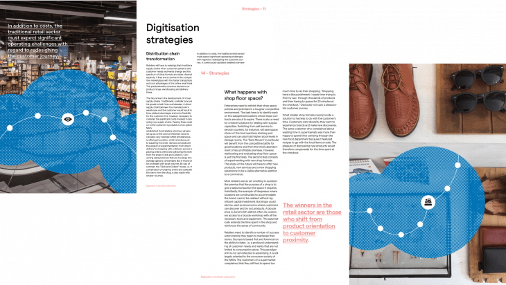 Extract provides insights into the article on "Digitisation in the Swiss Retail Sector"