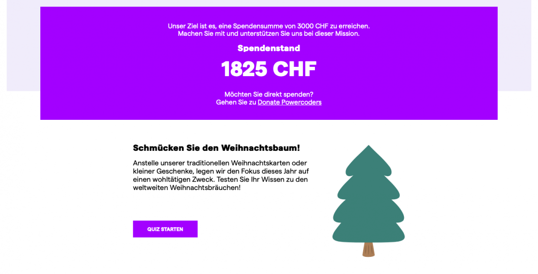 1825 CHF wurden für Powercoders erquizzt.